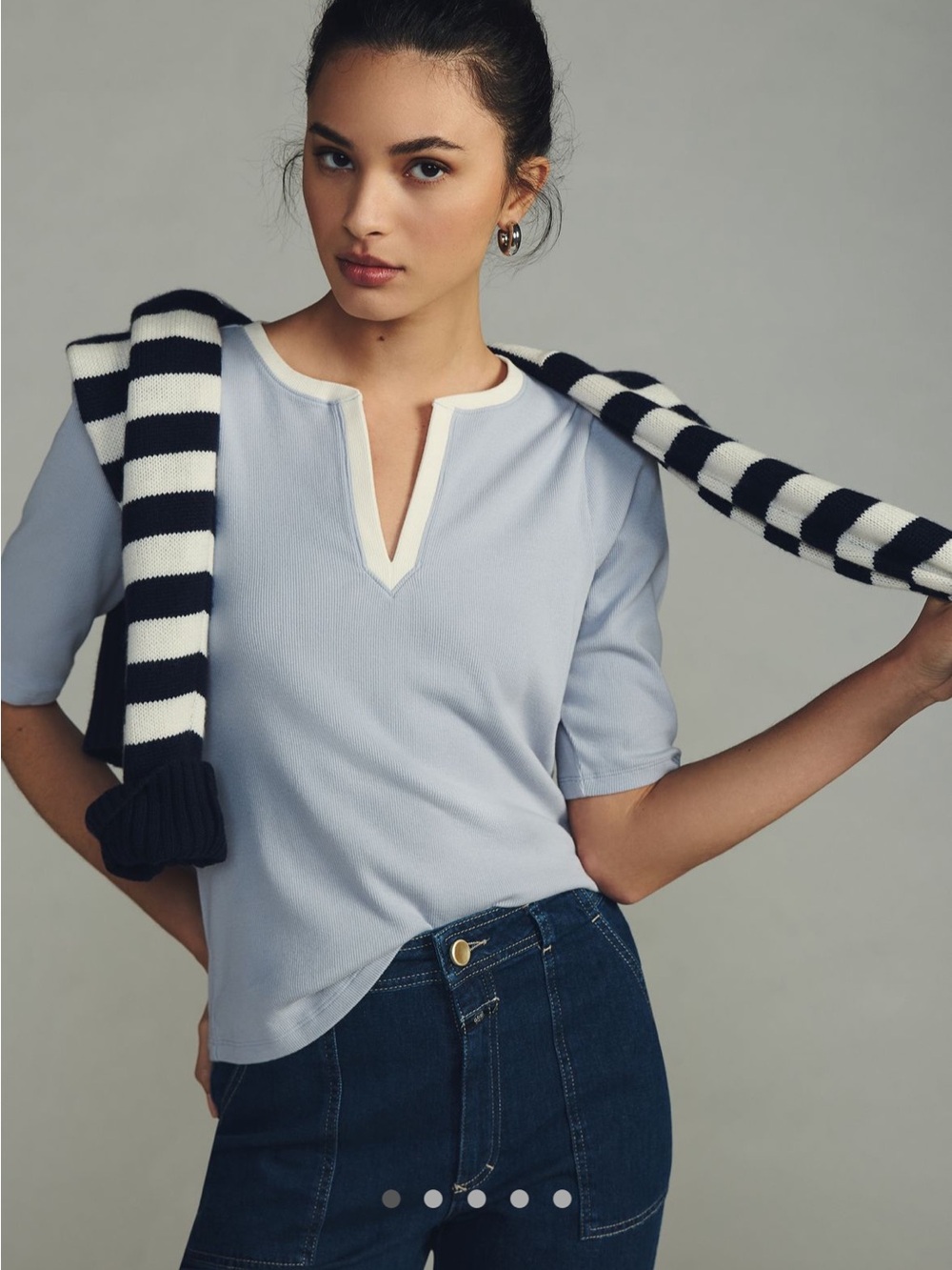 Maeve split neck top - Picture 2 of 6